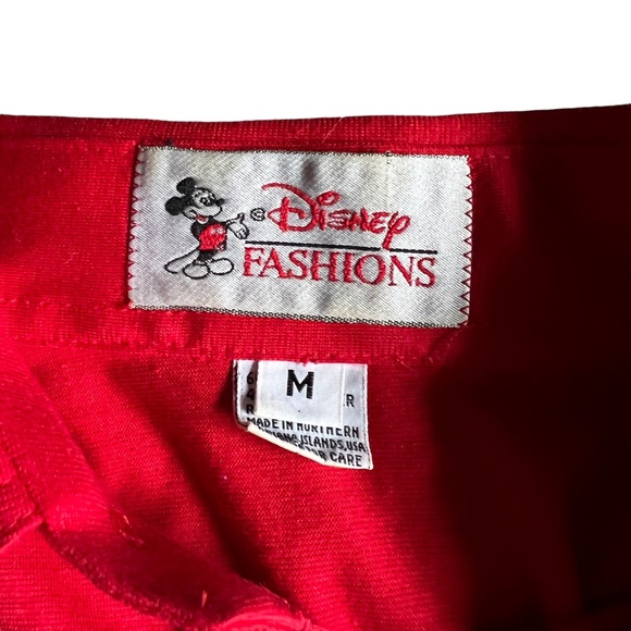 Vintage Disney Fashions Men's Medium Mickey Mouse Golf Polo Shirt - Picture 4 of 10
